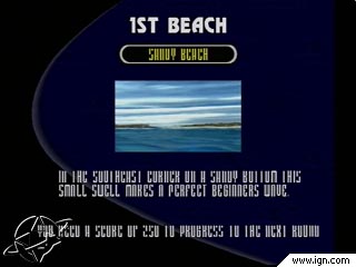 Championship Surfer - Championship Surfer http://psx.ign.com/objects/015/015287.html Surfing makes an appearance on the PlayStation with CHAMPIONSHIP SURFER. Choose a board and hit the wave in six different game modes. Championship mode is a tournament, complete with time limits and panel scoring just like real surf competitions. Arcade mode has a point-based system; score enough points and avoid the obstacles to advance to the next round. Play a game of Simon Says in the Trick Attack mode, or just surf for a specific amount of time in the Time Attack mode. If you simply want a casual day at the beach, use the Free Surf mode and don't worry about scores or time limits. For the ultimate challenge, you and your friends should play the Rumble mode where points are scored by knocking your opponent off the wave. Get ready to hang ten any way you want with CHAMPIONSHIP SURFER