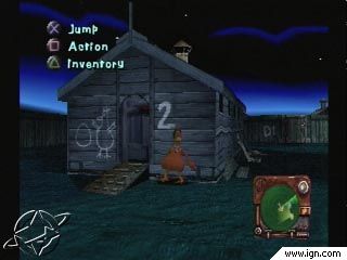 Chicken Run - Chicken Run http://psx.ign.com/objects/014/014922.html CHICKEN RUN brings the comedy and excitement of the film to the PlayStation. The chickens of Tweedy Farm don't want to become pies; help Ginger and Rocky as they explore the farm to find the materials they need to escape. However, they must avoid the guard dogs and lit areas or the heroes will be in great peril. Luckily, these chickens have a radar system that lets them know where the bad guys are lurking and which way they are looking. If the canines detect the chickens, Ginger and Rocky can dispose of the guards with the most dangerous weapon known to man, Brussels sprouts. With the completion of each mission, enjoy a full-motion video sequence from the film that shows how the plan works out. Use stealth and guile to escape the pie machine in CHICKEN RUN.
