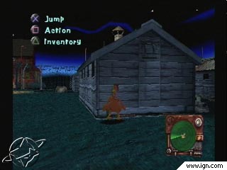 Chicken Run - Chicken Run http://psx.ign.com/objects/014/014922.html CHICKEN RUN brings the comedy and excitement of the film to the PlayStation. The chickens of Tweedy Farm don't want to become pies; help Ginger and Rocky as they explore the farm to find the materials they need to escape. However, they must avoid the guard dogs and lit areas or the heroes will be in great peril. Luckily, these chickens have a radar system that lets them know where the bad guys are lurking and which way they are looking. If the canines detect the chickens, Ginger and Rocky can dispose of the guards with the most dangerous weapon known to man, Brussels sprouts. With the completion of each mission, enjoy a full-motion video sequence from the film that shows how the plan works out. Use stealth and guile to escape the pie machine in CHICKEN RUN.