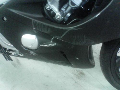 damage pic 3 - More damage pics.....see 'The first bike I received from the dealership' for info.