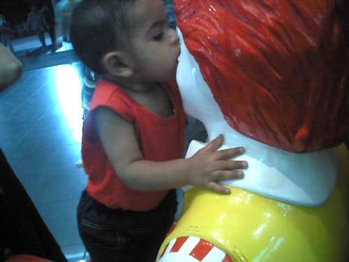 son - my son kissing mc donalds