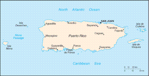 PUERTO RICO - pr map
