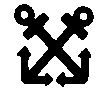 Crossed Anchors - Symbol for Boatswain Mates