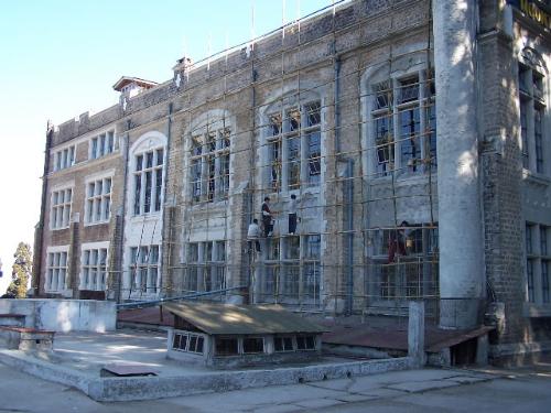 Winter repairs - Winter repairs, Mount Hermon School at Darjeeling(India)