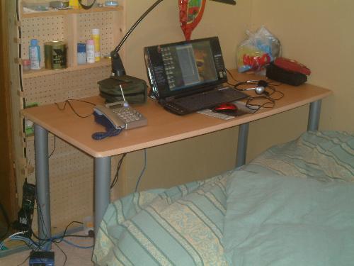 my computer  - my computer at the end of my bed