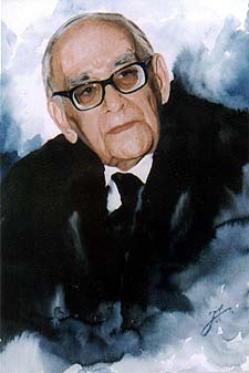 professor hesabi - This is a photo of professor Mahmoud Hesabi. He is the father of physics in Iran.