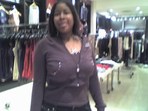 Me - That's me out shopping at the mall on black friday.