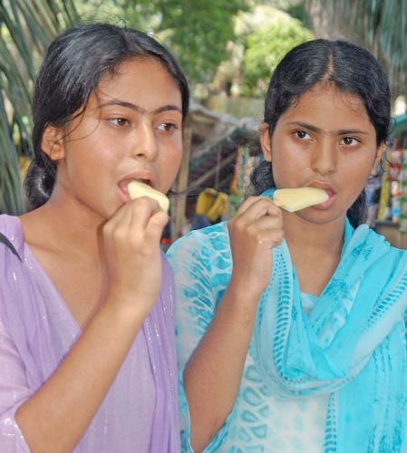 ice cream girl - college girls taking ice cream at guwahati,assam