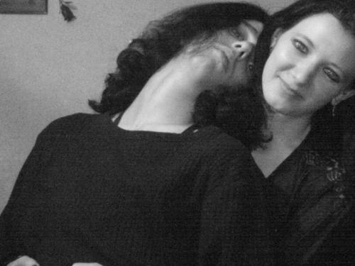me and my girlfriend: black and white - this time i piked the black and white effect