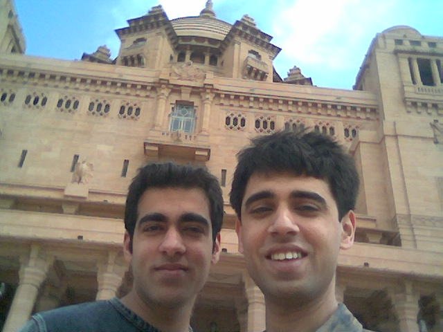 With my younger bro,in front of our home...lol  - With my younger bro,in front of our home...lol .