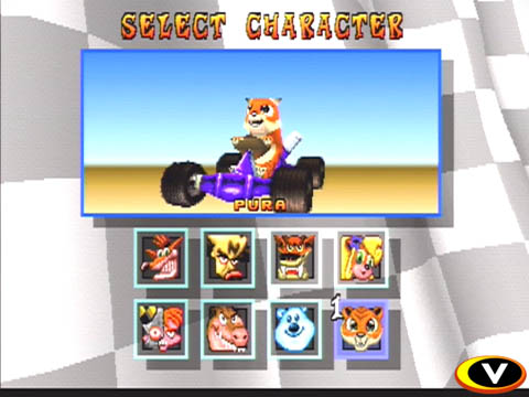 Crash Team Racing - Crash Team Racing OK, let's say you're a big game company. You've got a mascot - he's absolutely huge with 'the kids.' You've made a nice little chunk of change off your little guy, but the kids are wising up to the fact that every game you've put out has only had minimal improvements over the previous one, and they aren't buying your little guy like they used to. You've got too much riding on him to stop now - action figures, shirts, and don't forget the talk of a cartoon that your licensing department keeps tossing around. You need a new hook... a new style of game to get the kids right back where you want them. But at the same time, you really don't actually want to have to think up a new concept for a game. So you do what so many developers have done before you - you toss your mascot, his arch nemesis, and a bunch of other characters from your games into go-karts. Then you start designing tracks filled with weapon power-ups. Before you know it, you're shipping yet another Mario Kart clone into the marketplace! Hey, big win, right? For most of the developers out there, the answer is no. Most of the Mario Kart clones that have come out thus far have either added unwelcome elements to the gameplay or have just plain sucked at ripping off the original console kart game. Naughty Dog, however, has managed to create a Mario Kart clone that does everything right. While it has a Diddy Kong Racing-like adventure element to it, as well as a bit of a storyline, it rarely aspires to be more than a great mascot racing game.