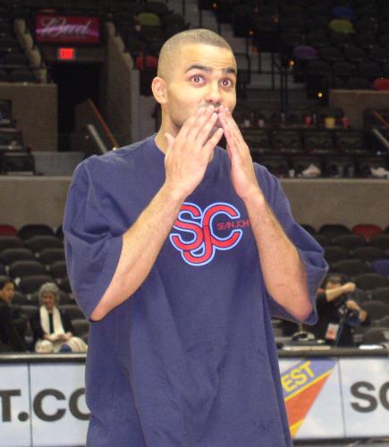 Favorite Spur - This is a pic that I took of Tony Parker at the AT & T center last year.