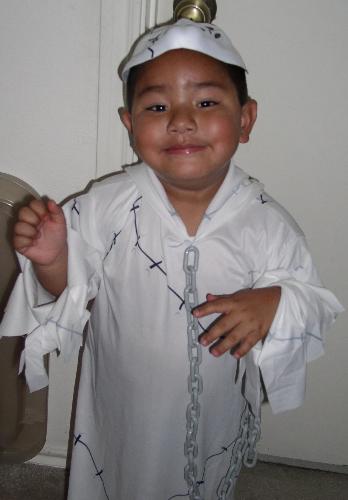 A 'cool ghoul' - A pic of my godson at Halloween