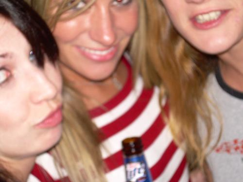 3 Drunk Girls  - Funny pic. 3 drunk girls and the guy who can't take a picture. Yes one of them was me.