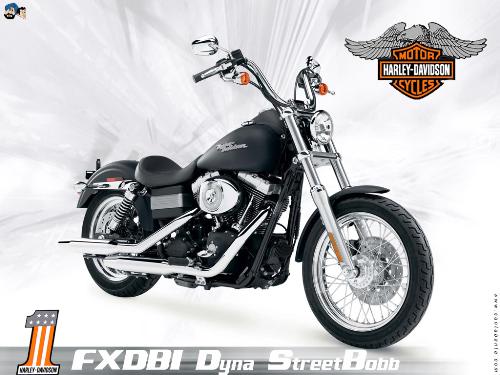 harley - one of d trademark of the company THE FXDBI DYNA STREET BOBB.