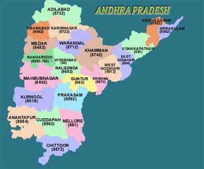  Andhra Pradesh - Map of Andhrapradesh