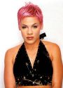 pink - It is difficult to say which came first, Pink's clever name, or the color of her hair. Regardless of which inspired which, the rock star's glowing neon-pink locks, in combination with her youthful rock & roll sounds, make her name impossible to forget. Pink was born Alecia Moore on September 8, 1979, in Doylestown, PA. She was raised in nearby Philadelphia, where she broke into the music scene at an age defying the laws of curfew, and had released her first solo album (Can't Take Me Home) by the age of 19, in the spring of 2000. Her successful pop music career led to her performance of the song 'Lady Marmalade' in the film Moulin Rouge starring Nicole Kidman in 2001. Pink made several television appearances on the MTV Music Awards, and released a performance video, Pink: Most Girls/There You Go, in 2000. In 2002, she appeared in the feature film Rollerball, an action-fantasy film starring Chris Klein, LL Cool J, and Rebecca Romijn-Stamos. Pink's second album, M!ssundaztood, came out just prior to the film's release.
