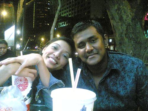 SweeT - this was the first time i realise that i had a little crush on this girl.. at macdonalds outside lido.. was on leave.. went to army.. when i saw her i had a feeling i miss her and want to get to know her more.. think she knew i had a crush on her already.. so smart she is