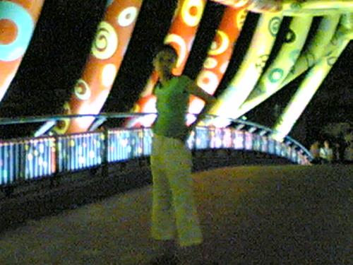 The Colourful Bridge - this colourful bridge holds many memories.. very memorial place.. haha.. the place where our love grew? haha.. miss this bridge a lot.. very strong, unique, colourful, sometimes the bridge shakes.. haha.. n its bright..