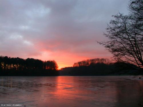 sunset - sunset and clouds by water