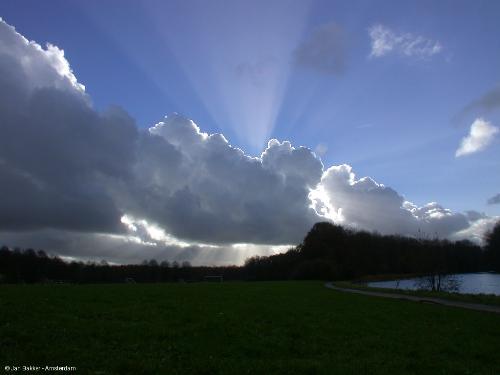 sunrays - sun through clouds