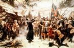First Thanksgiving - painting of first Thanksgiving day in Plymouth Colony