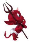Perplexed - little red devil with a questioning look on his face