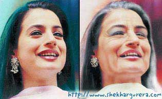 amisha when she becomes old - amisha when she becomes old