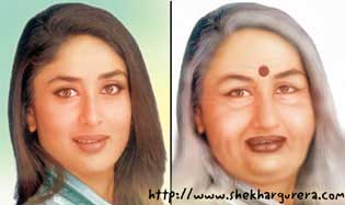 kareena when she becomes old - kareena when she becomes old