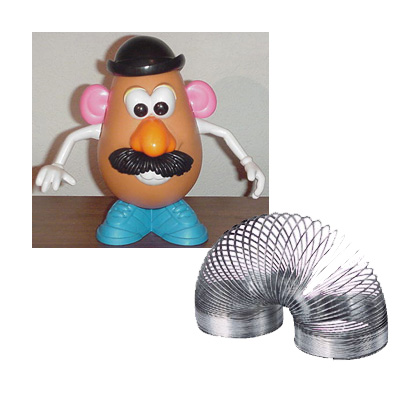 Mr. Potato Head and Slinky - Two toys I wanted but never got as a kid... 