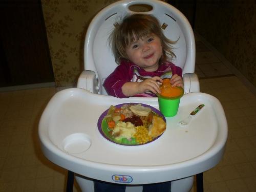 Granddaughter first Thanksgiving - Granddaughter first Thanksgiving
