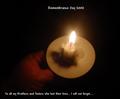 Remembrance  - Candle for the day of Remembrance for the transgender community.