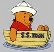 Winnie the Pooh - Winnie the Pooh in his little boat