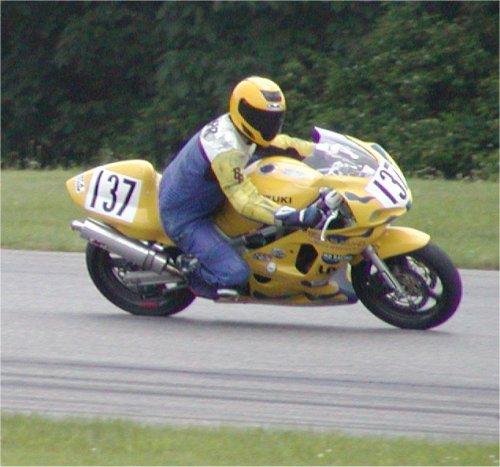 Some guy riding - And of course, he's wearing a helmet, he's not stupid!