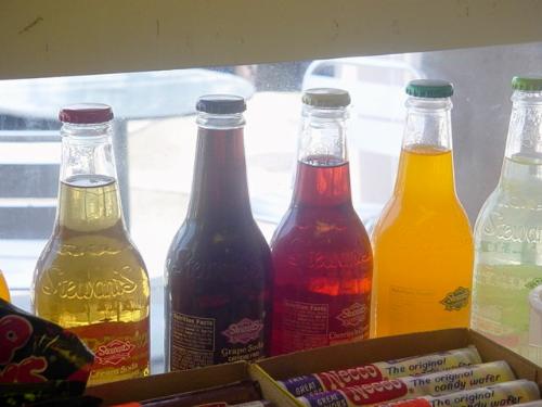 sodas in fridge - Colourful beverages!!