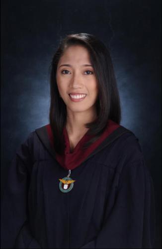 my graduation picture 1 - in this one, i'm wearing a black toga