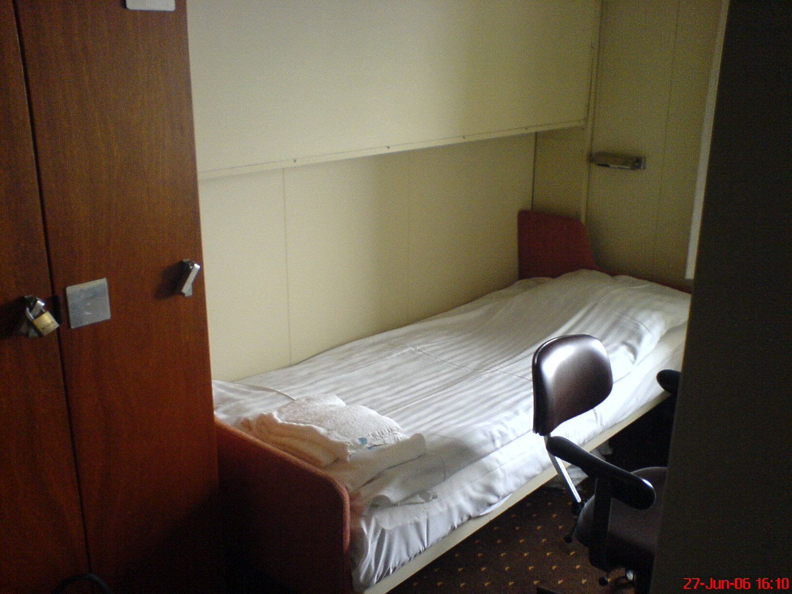 My bed onboard - My sommerjob as sailor at Scandlines