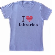 Libraries - I love Libraries tee shirt