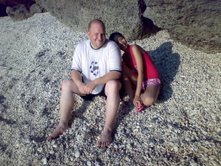 bebeko and i - he holds me like a baby!