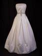wedding dress - white satin wedding dress