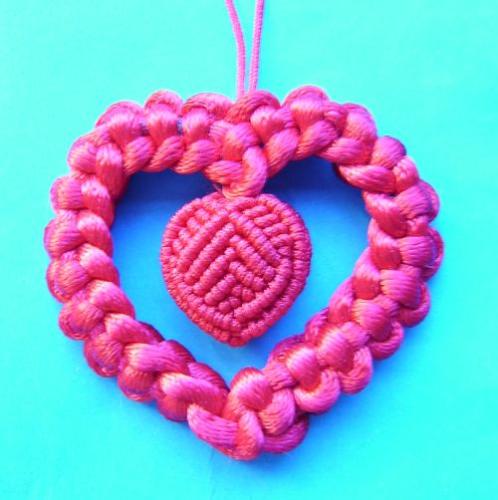 my Chinese knotting crafts---love - my Chinese knotting crafts--love