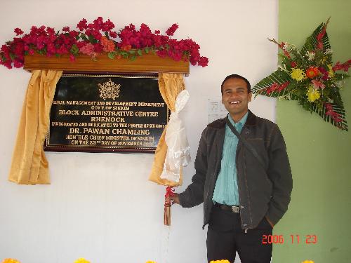 binodkari - On a special occasion of Inaguration of My Engineered Building, in Sikkim, india