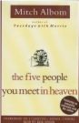 5 People you meet in Heaven - I've read this book during my trip to our province.