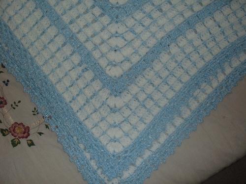 Crochet Baby Blanket - One of my first crochet baby blankets.