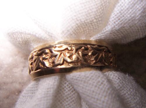 Etch wedding band - Mens etch wedding band