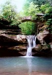 Bridge Over Falls - Natural Beauty