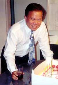 My birthday - A snapshot taken on the birthday bash given to me by the office staff.