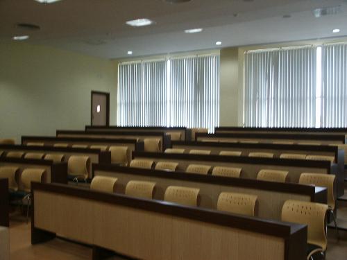 my classroom - this is my clasroom in my college. newly built, completely air conditioned, complete with a blackbard, an LCD projector, and a projector screen. nice na ??