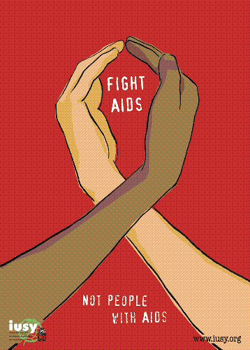 fight aids! - fight aids not people with aids