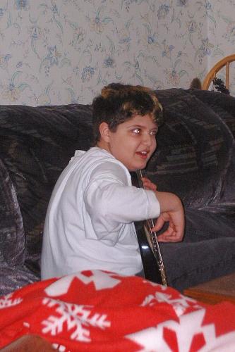 my boy - Heres my son practicing his base..he's actually getting pretty good